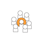 Health Network  group around table icon